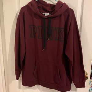Maroon PINK hoodie